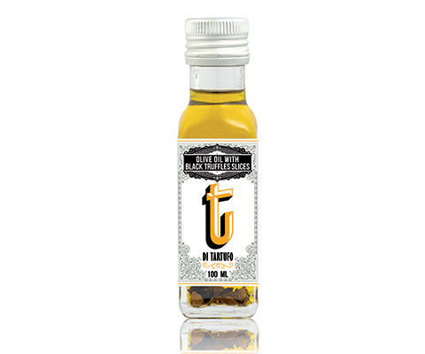 Olive oil with Black Truffle Slices